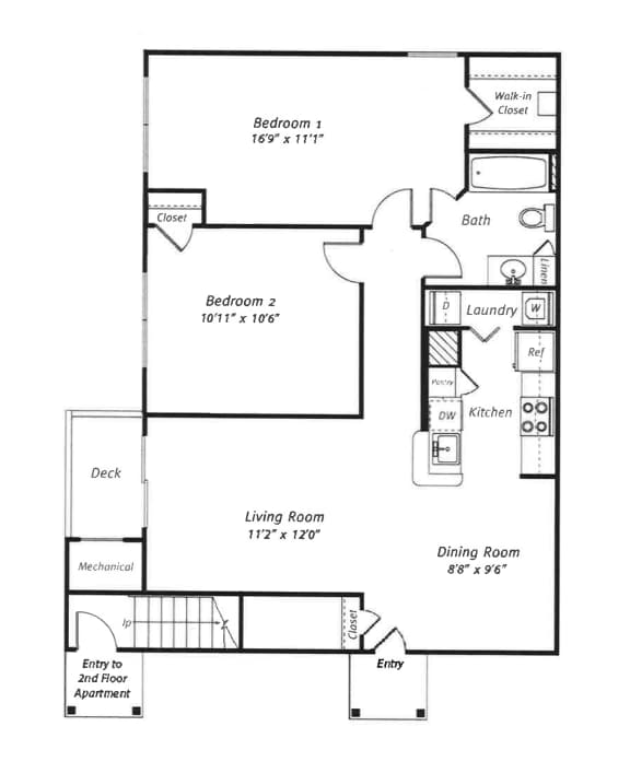 Floorplan - Orchards Apartments