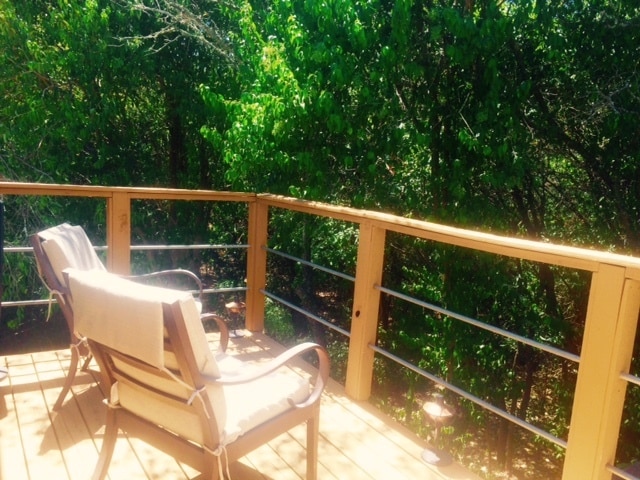 Private deck off master - 9810 Lake Ridge Dr