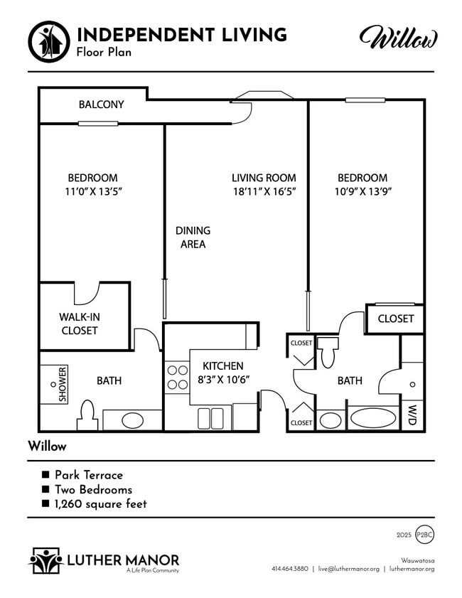 Floorplan - The Terrace at Luther Manor