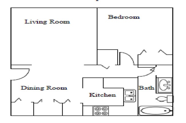 1BR/1BA - Ryan Creek I & II Apartments