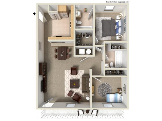 Floorplan - Fountain Lake Villas