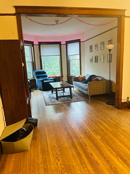connected living/dining room - 3730 N Magnolia Ave