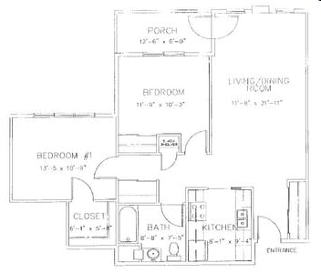 2BR/1BA - Sedgemeadow Senior Housing