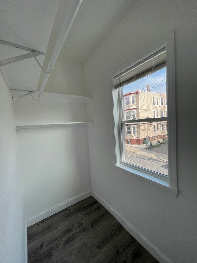 Unit two: (master bedroom) walk-in closet. - 34 Falcon St