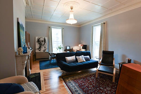 Unit 1 Living Room - 147 Pleasant Ave