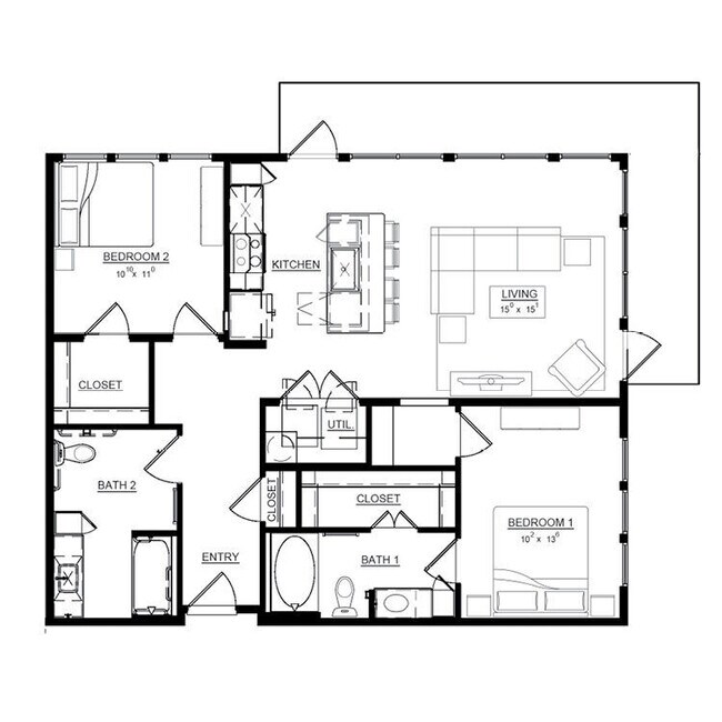 Floorplan - Magnolia on Zang Two