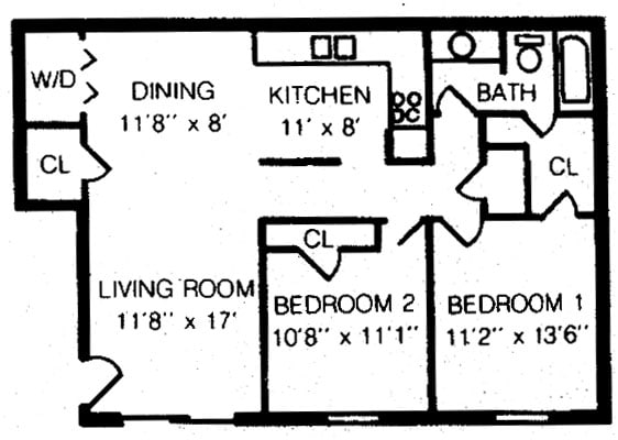 2BR/1BA - Regency Square Apartments