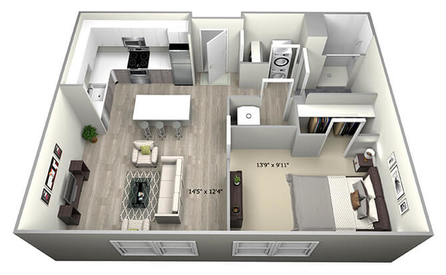 Floorplan - 735 Truman Apartments