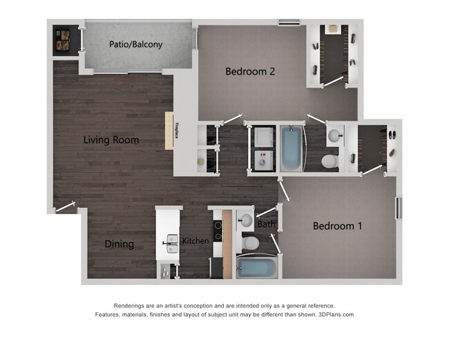 Floorplan - The Magnolia Apartments