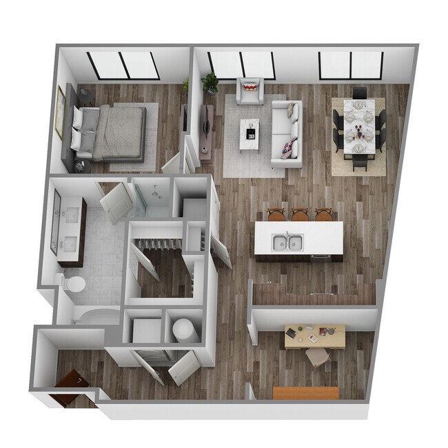 Explore this contemporary apartment design, perfect for stylish urban living. - Hanover Alewife
