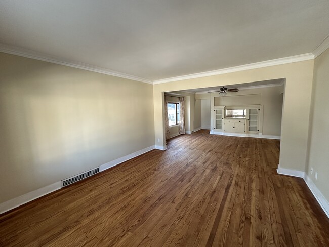 From the front door view - lovely living room and dining space - 1814 S 15th St