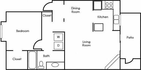 Floorplan - Sagecliff Apartments