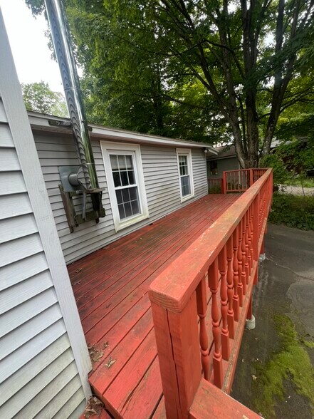 back porch facing river - 104 Main St