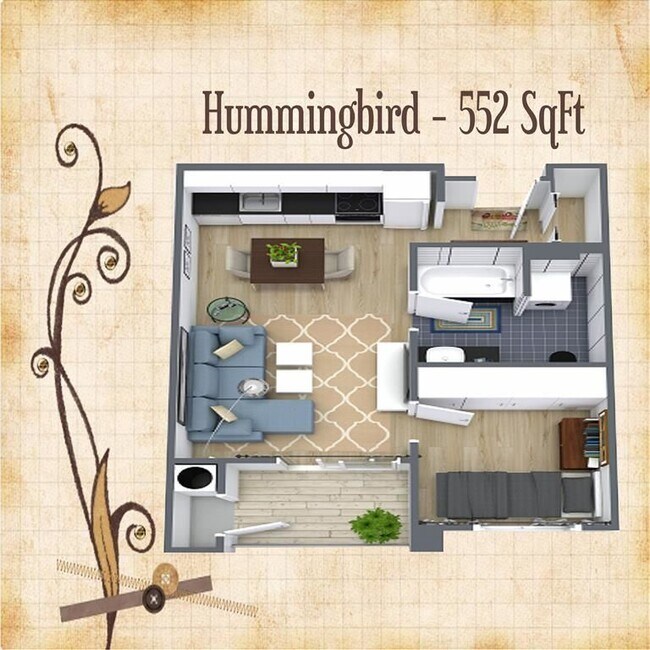Floorplan - LARC at Olympia (Senior Housing 62+)
