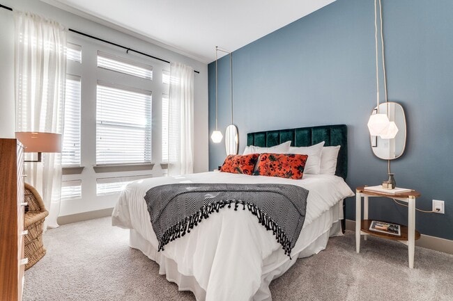 The Crosby at The Brickyard large bedroom space with great natural lighting - The Crosby at the Brickyard Apartment Homes