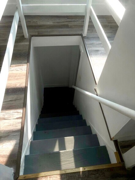 stairway from the 3rd floor bedroom - 101 W Ridge St