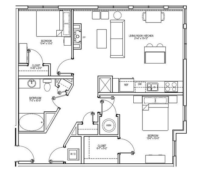 Floorplan - Vox on Two