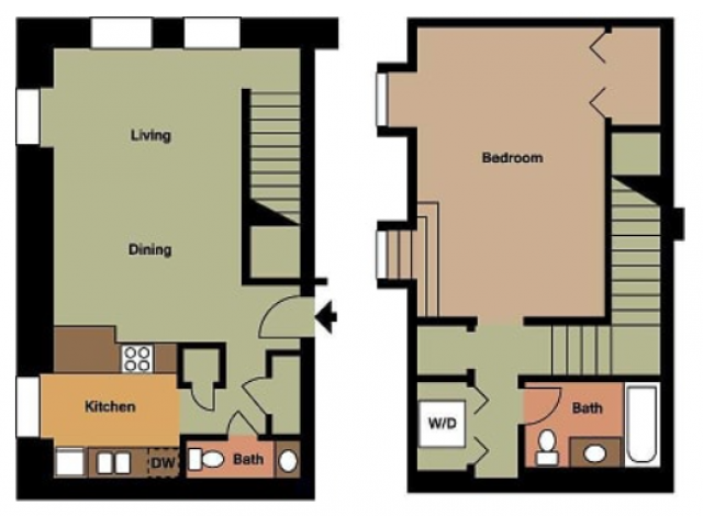 Old Cathedral- 1 Bed, 1.5 Bath - Quality Hill Apartments