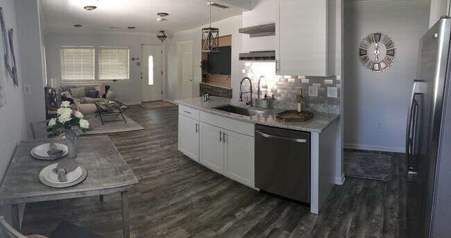 Kitchen and living room - 23 E 6th St