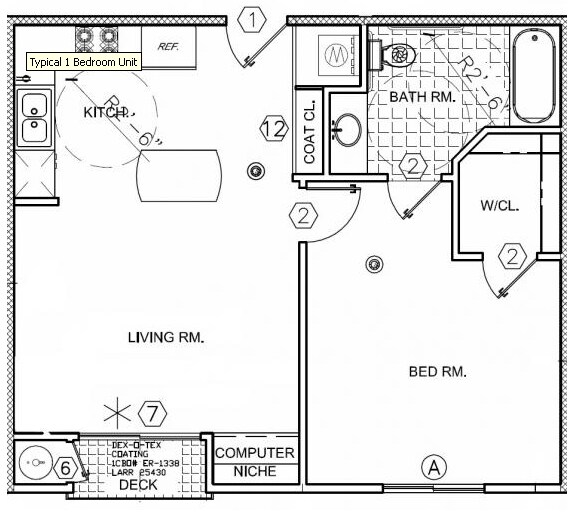 1BR/1BA - Vista North
