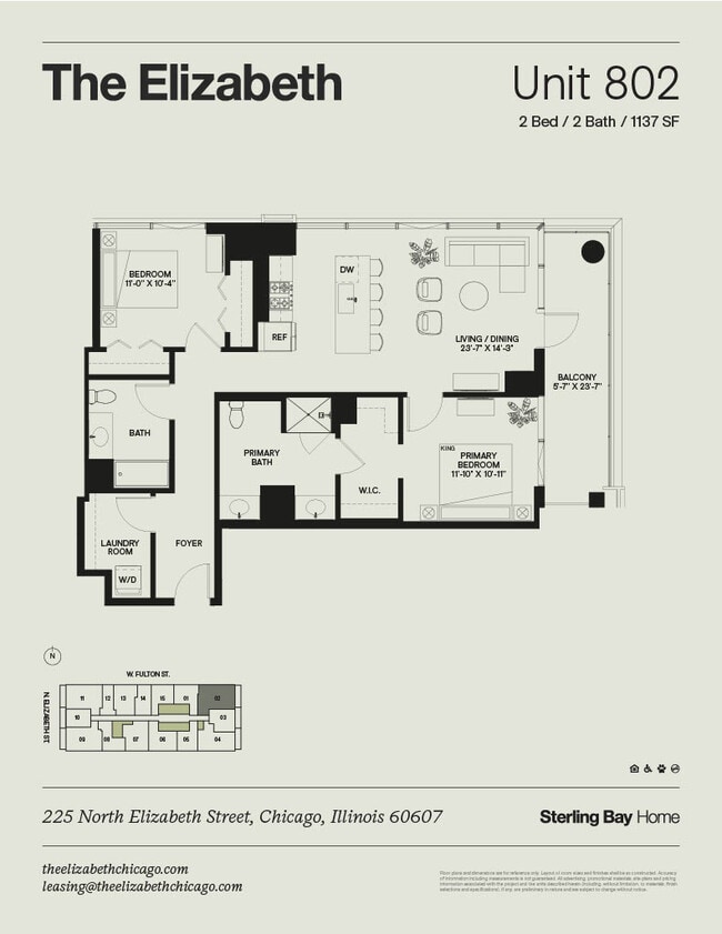 Floorplan - The Elizabeth Chicago