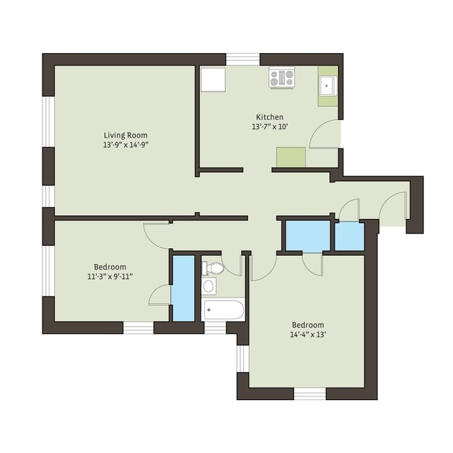 Floorplan - 4721 S. Ellis Avenue
