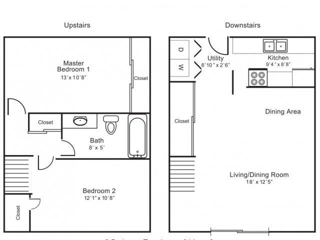 2BR/1BA - Highlands