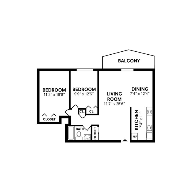 Floorplan - Lexington House Apartment Homes