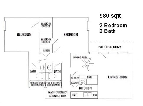 2BR/2BA - Londonderry Oaks