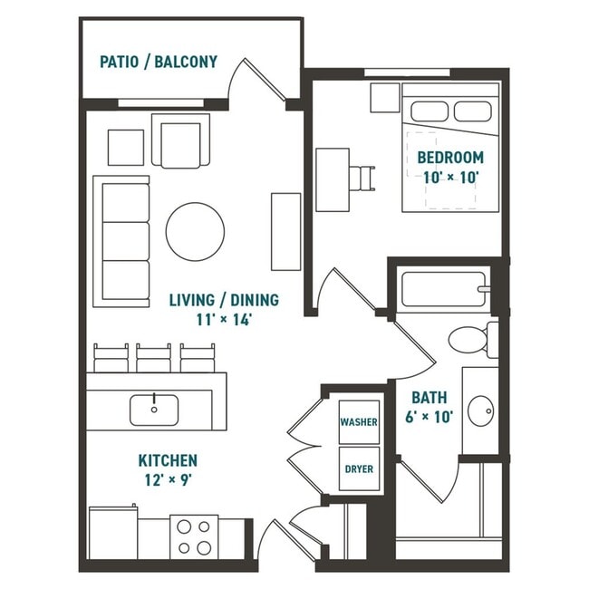 Apex 1x1 562 - Northside Apartments