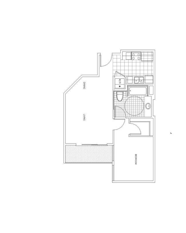 Revello 1x1 floor plan PR SM Revello LLC - PR SM Revello LLC