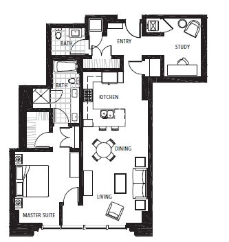 1BR/1.5BA - Richards Court