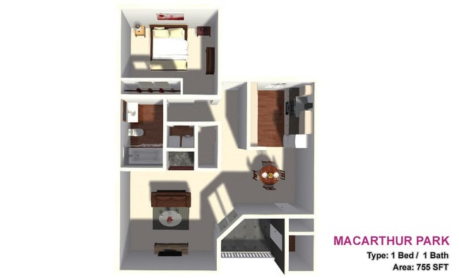 One Bed / One Bath - MacArthur Park