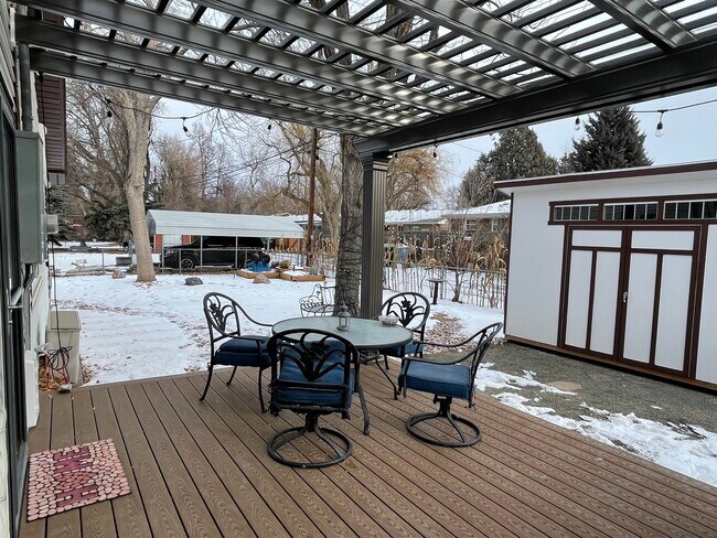 new pergola over large deck - 1720 Corey St
