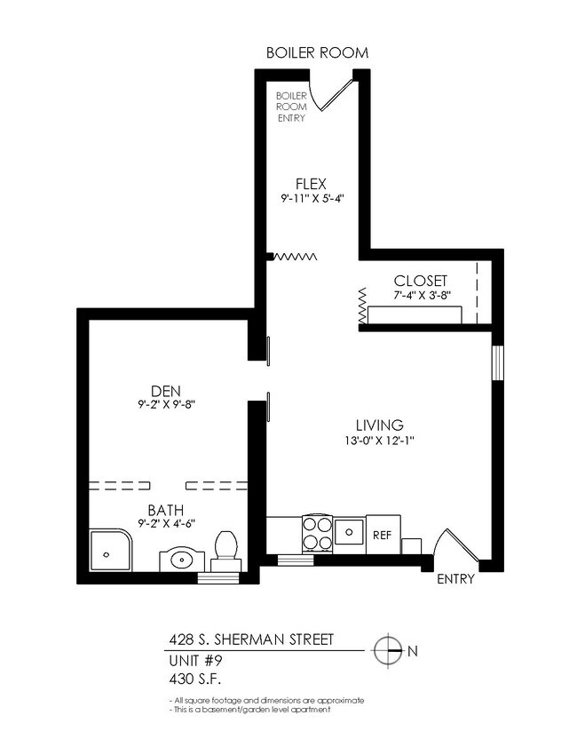 Floorplan - 428 S. Sherman