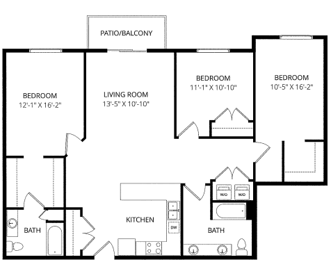 Floorplan - Renaissance Heights Apartment Homes