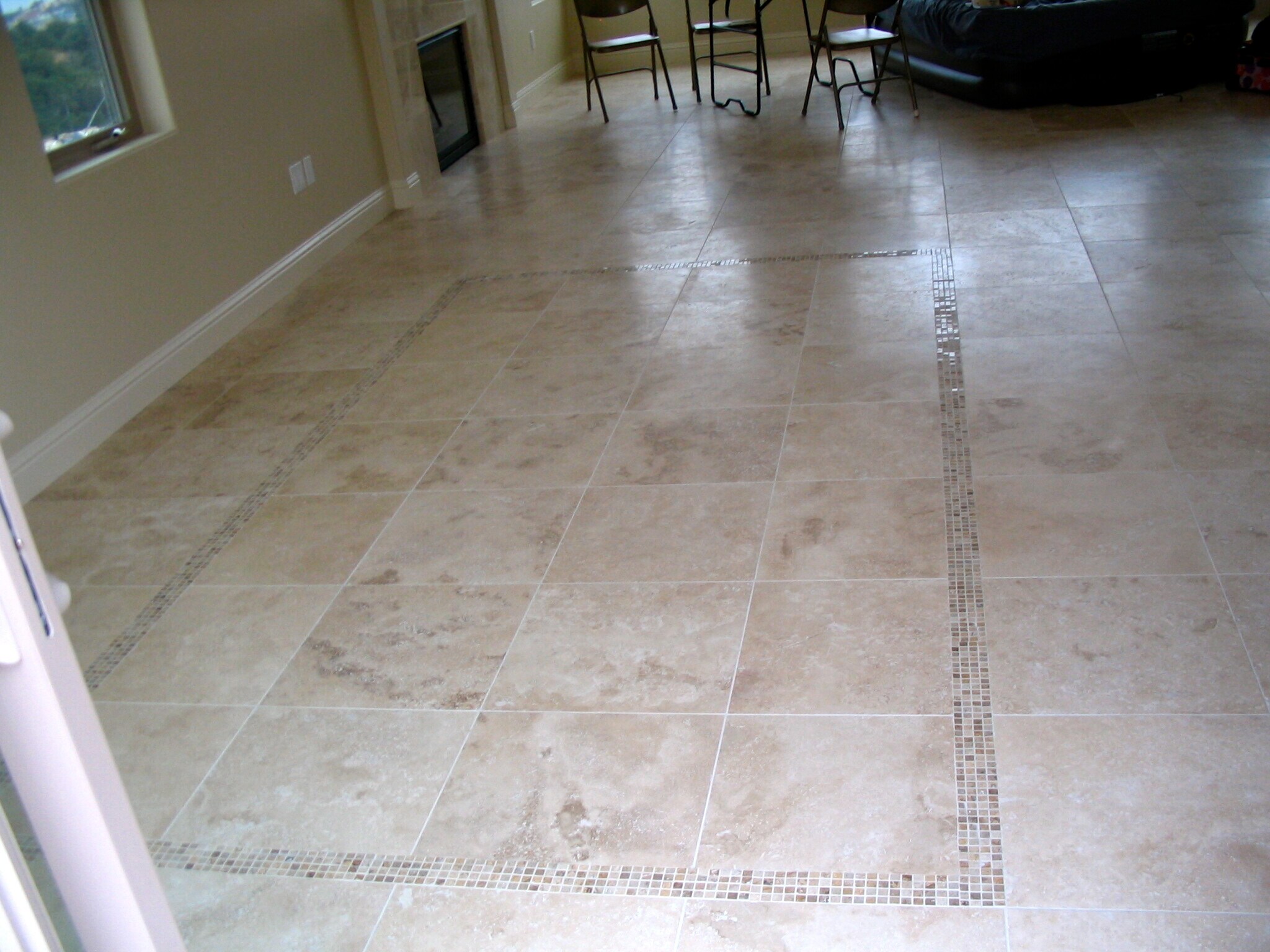 Inlaid Tile Design in Dining Area - 213 Cima de Colina