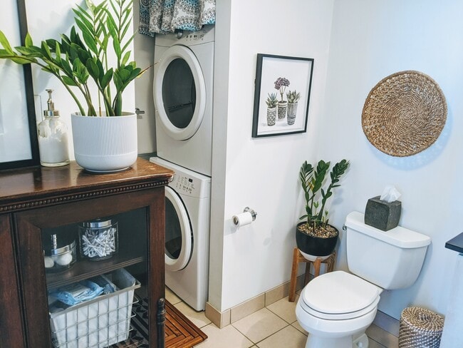 Bathroom with washer and dryer - 200 Lincoln Ave