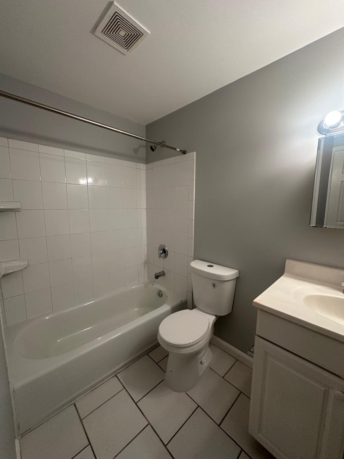 Bathroom 1 is a full size bathroom and is connected to bedroom 1 via entry inside entry door - 1426 Madison Ave