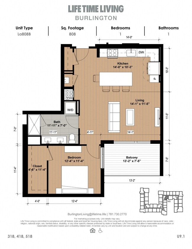 Floorplan - Life Time Living Burlington