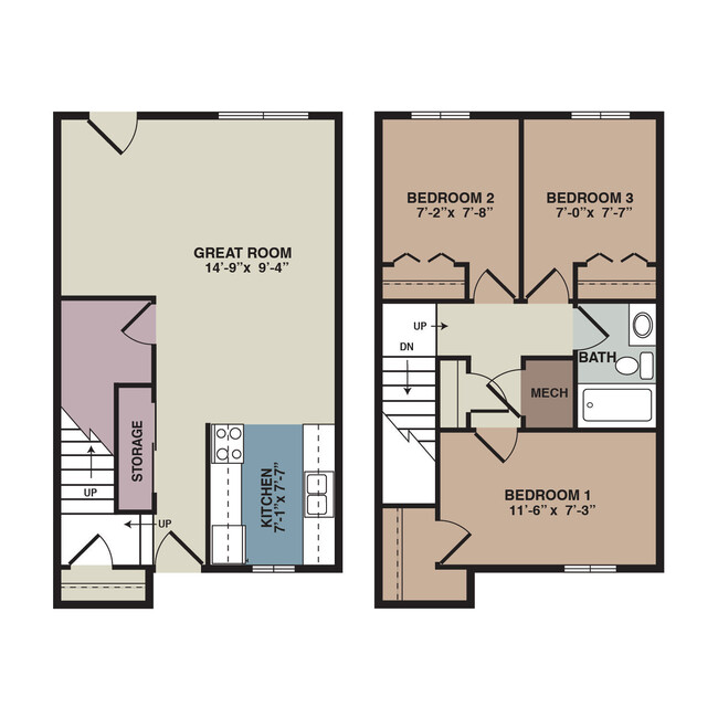 Floorplan - Homestead Townhouses