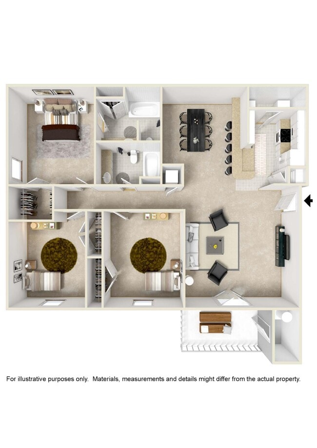 Floorplan - Reserve at Gulf Hills Apartment Homes