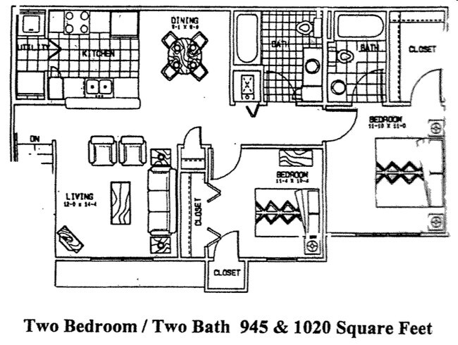 2BR/2BA - Cambridge Court Apartment Homes
