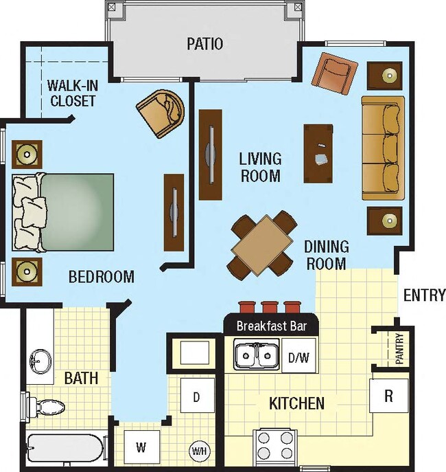 Floorplan - Osceola Bend Apartment Homes