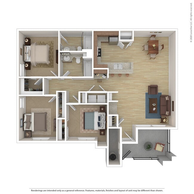 Floorplan - Camino Real Apartments