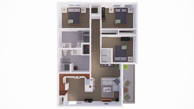 Three Bedroom - Pebblebrook Parkside