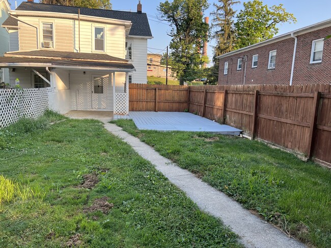 Fenced backyard - 167 E Derry Rd