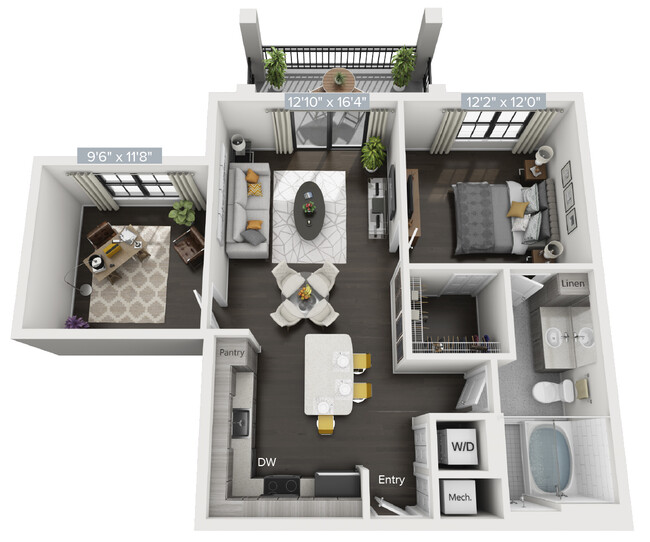 Floorplan - Avalon 850 Boca