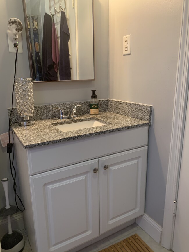 Stone bathroom vanity - 2329 W Grace St