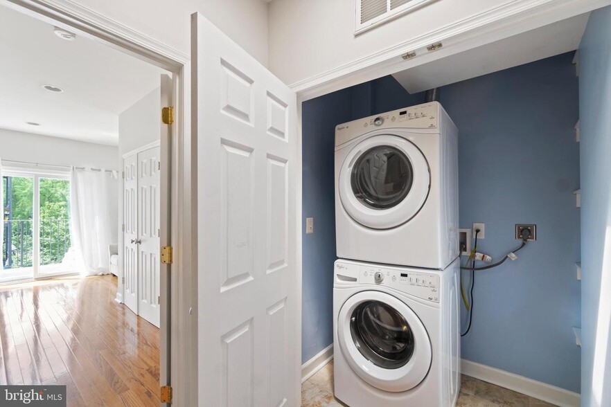 Laundry room on top floor between bedrooms - 655 16th St NE